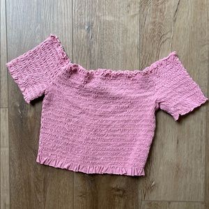 Casual Pink Cropped